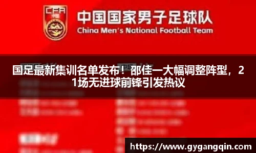 国足最新集训名单发布！邵佳一大幅调整阵型，21场无进球前锋引发热议